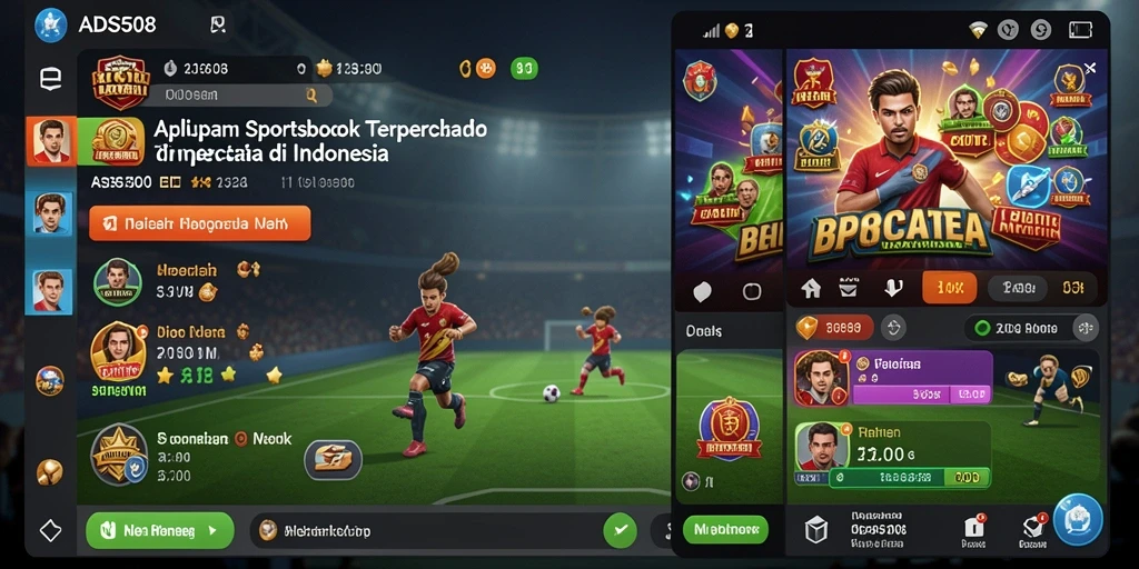 Tampilan gameplay menarik dari aplikasi Sportsbook ADS508.