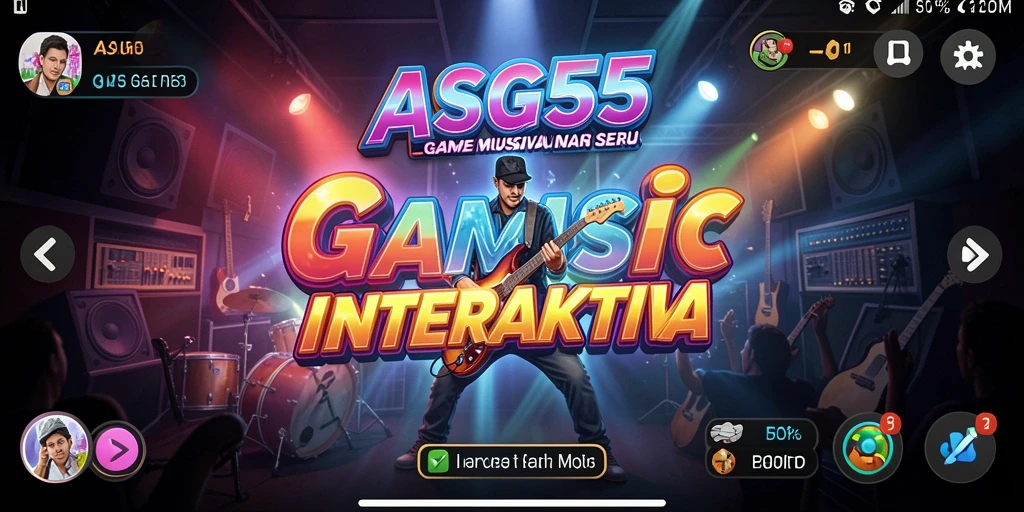 Screenshot ASG55 yang menampilkan keseruan bermain musik.