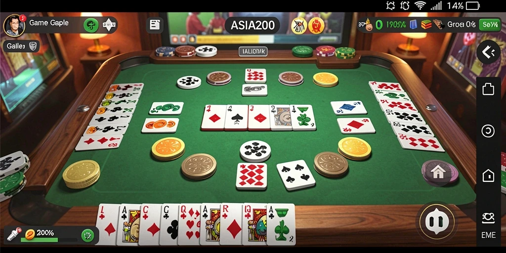 Tampilan gameplay ASIA200 yang menarik dan interaktif.