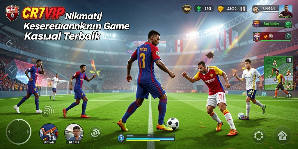 Tangkapan layar utama CR7VIP menampilkan gameplay yang seru dan interaktif.