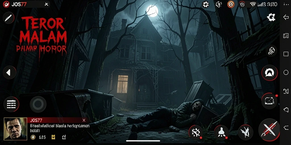 Gameplay menyeramkan JOS77 yang penuh ketegangan.
