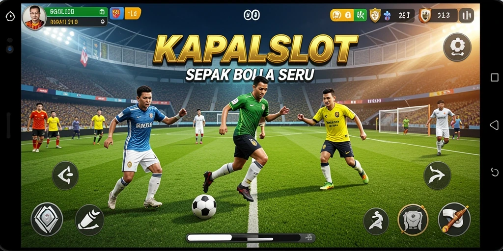 Tangkap aksi seru gameplay sepak bola KAPALSLOT.