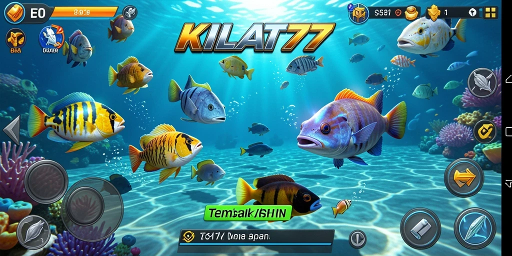 Tampilan gameplay KILAT77 yang seru saat menangkap ikan.