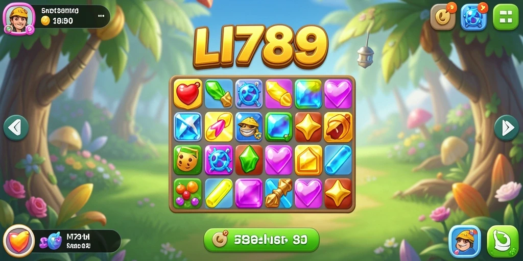 Tampilan menarik dari gameplay seru LI789 di kategori Match-3.