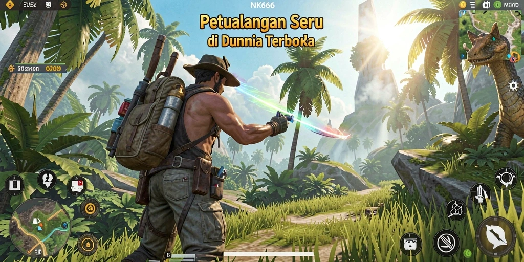 Screenshot NK666 menampilkan dunia terbuka yang luas dan kaya detail.