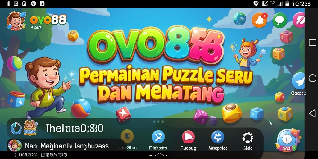 Screenshot gameplay OVO88 yang menunjukkan tantangan Puzzle menawan.