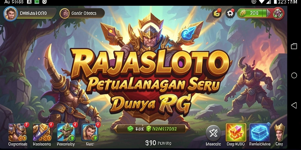 Tampilan gameplay seru di RAJASLOTO yang memukau.