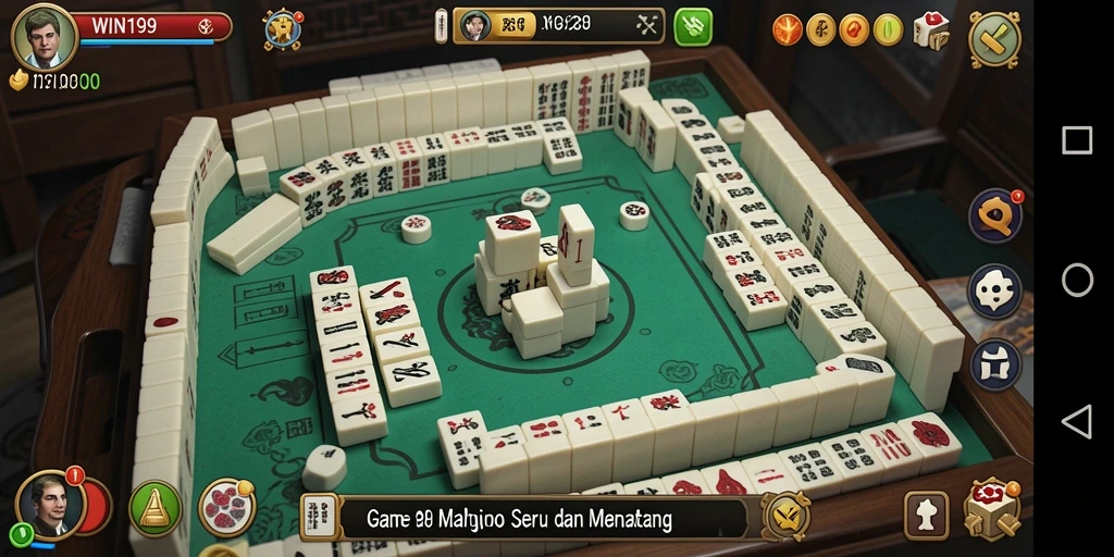 Screenshot gameplay WIN199 dengan tantangan Mahjong yang menarik.